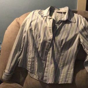 Blouse with stripes